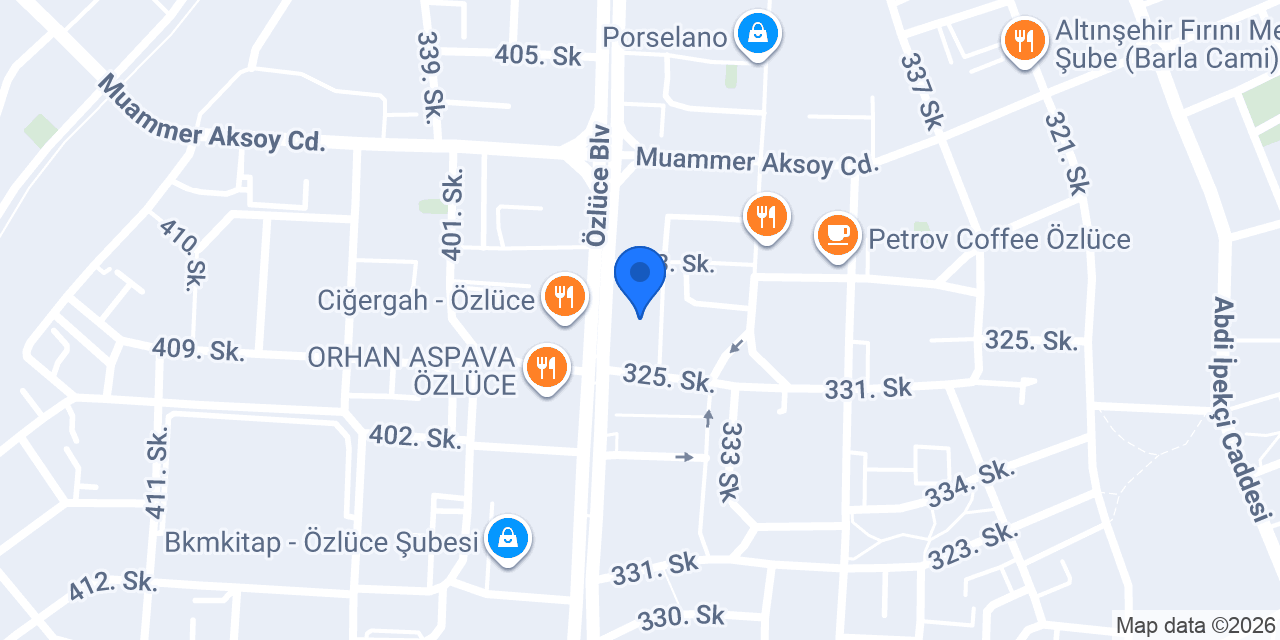 Atmosfer Fırın, Kebap, Döner konumu