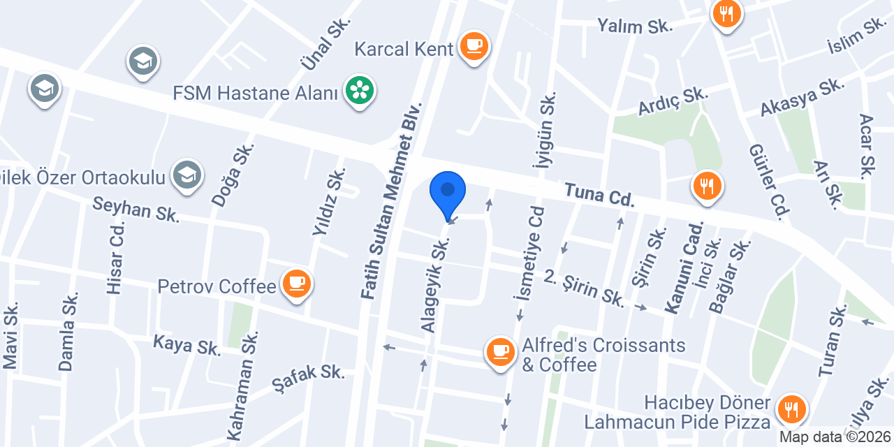 Akın Rent A Car konumu