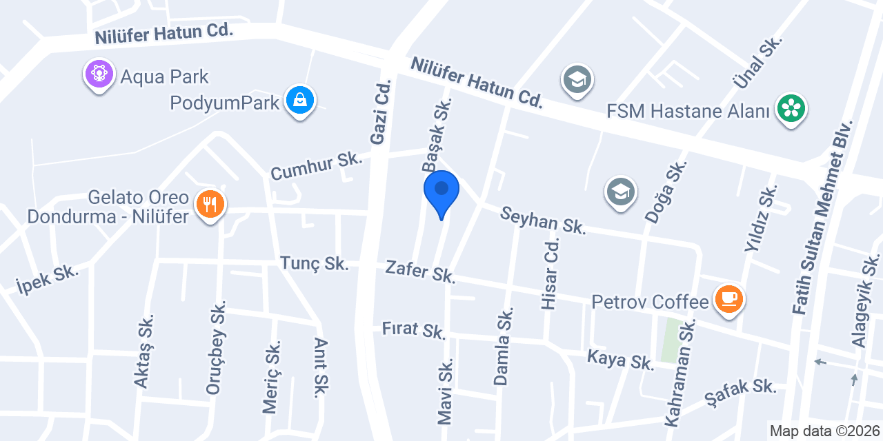 Yükselenpark Nilüfer konumu