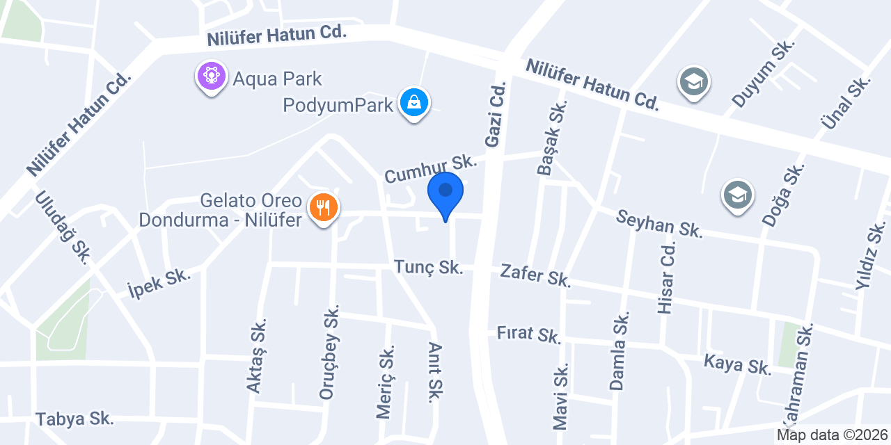 Zelomed Bursa Evde Sağlık Hizmetleri konumu
