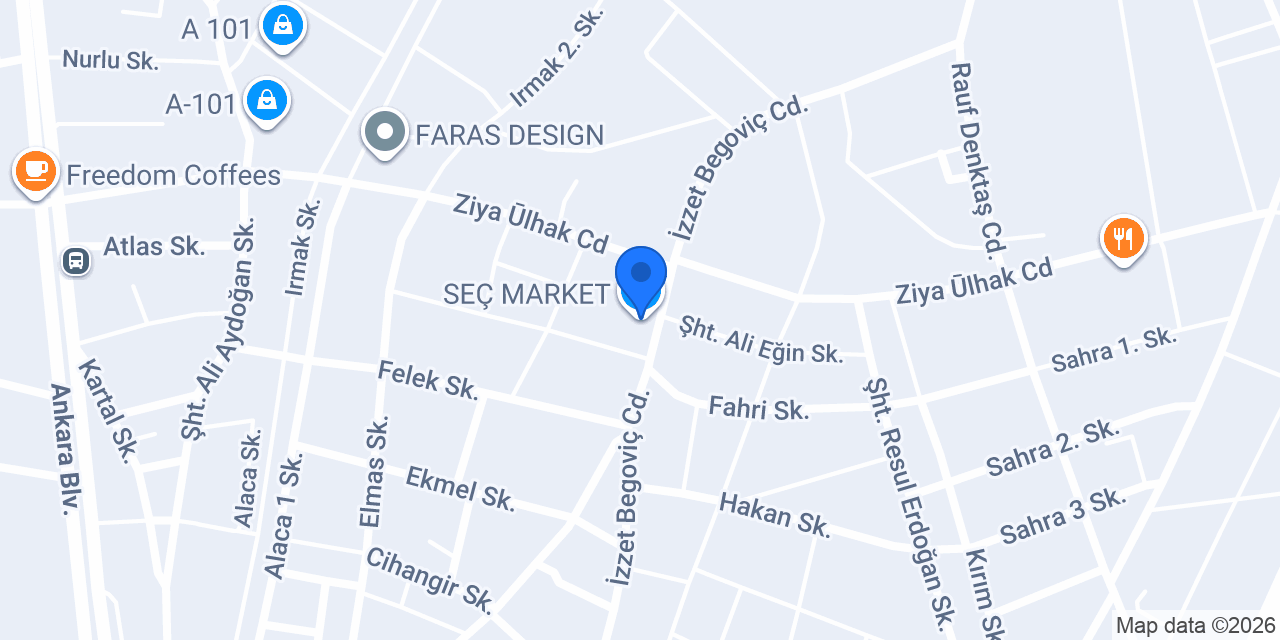 SEÇ MARKET konumu