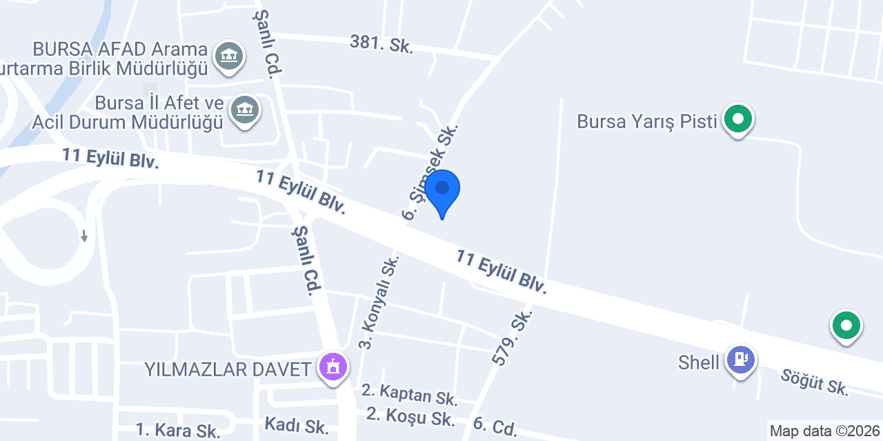 Yüklü Cam konumu