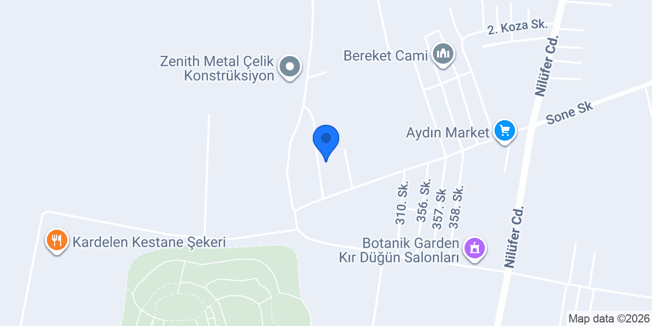 ÖZFEDA BURSA ŞUBESİ konumu