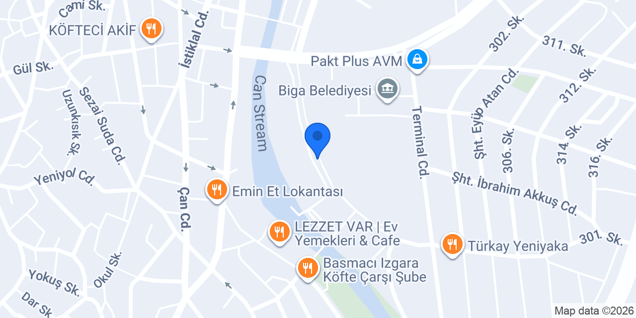 Aktüel Kuaför Salonu konumu