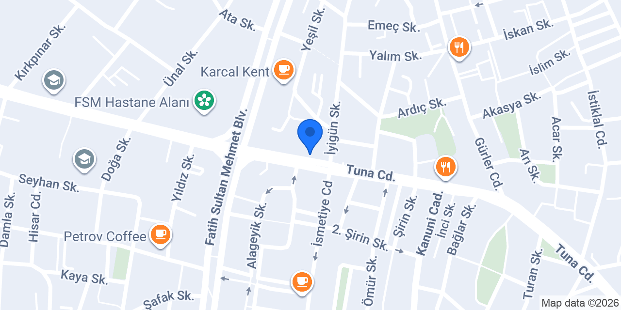 Menar Bursa Esentepe Şubesi konumu