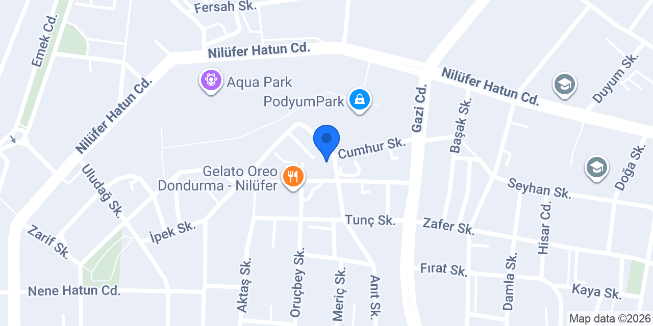 Oksijen Hayvan Hastanesi konumu