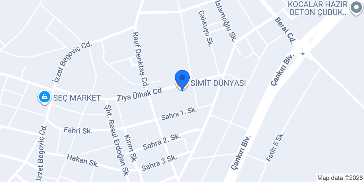 SİMİT DÜNYASI konumu