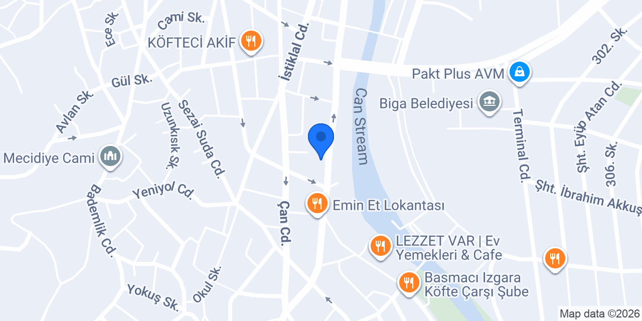 Gökçe Çiçek Evi konumu