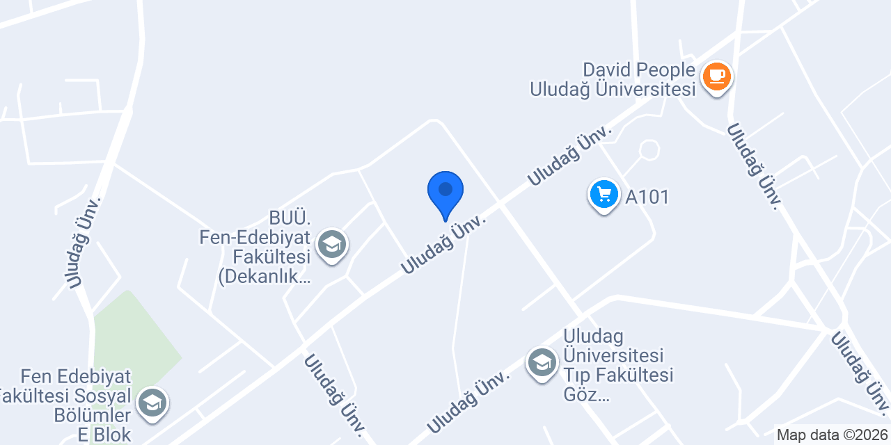 Uludağ Üniversitesi Anaokulu konumu