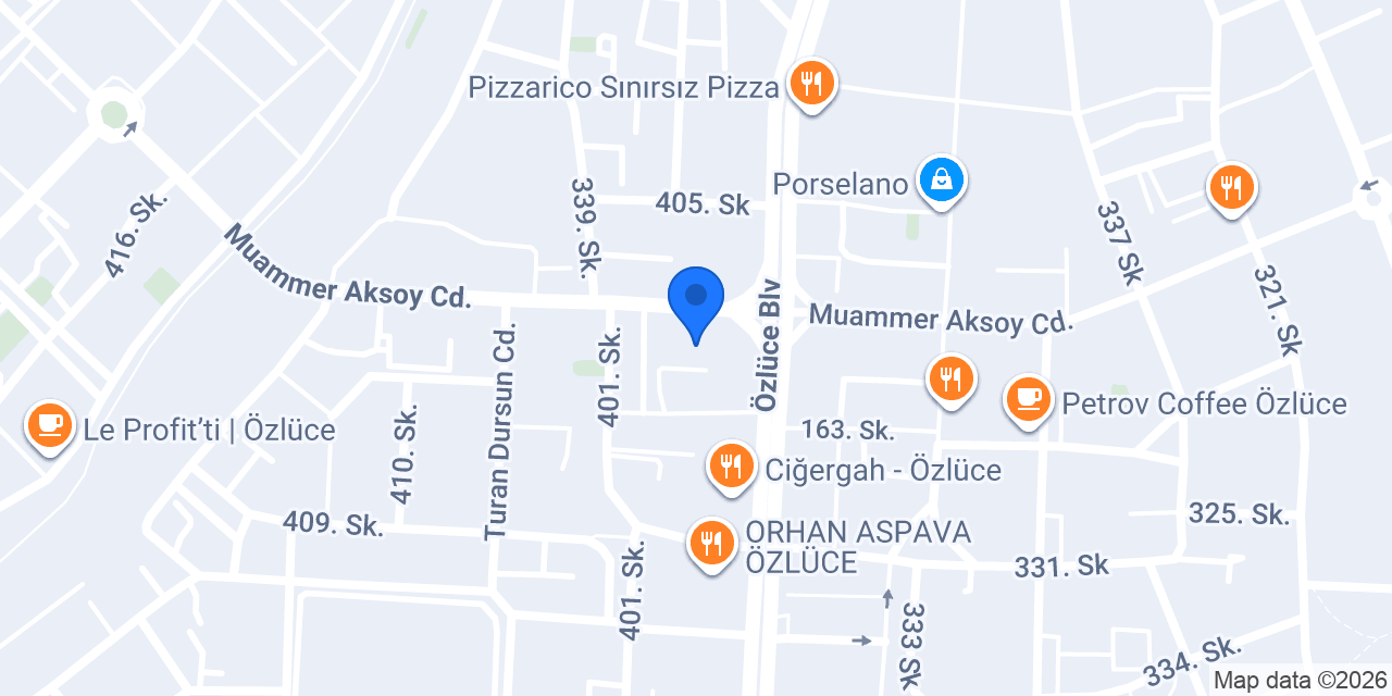 Özlüce Kahve Dükkanı konumu