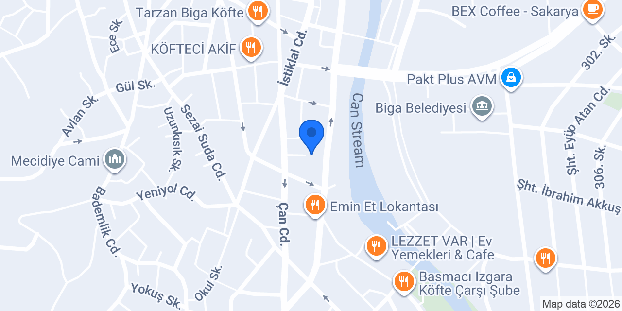 FuzulEv Çanakkale Biga Şube konumu