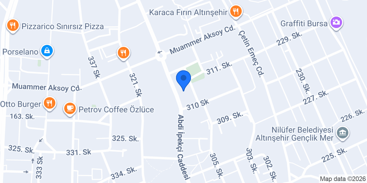 RK Yapı Dekorasyon konumu