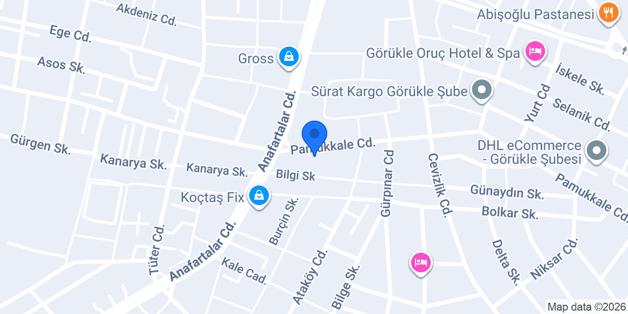 Görükle Kilit Yapı Market konumu