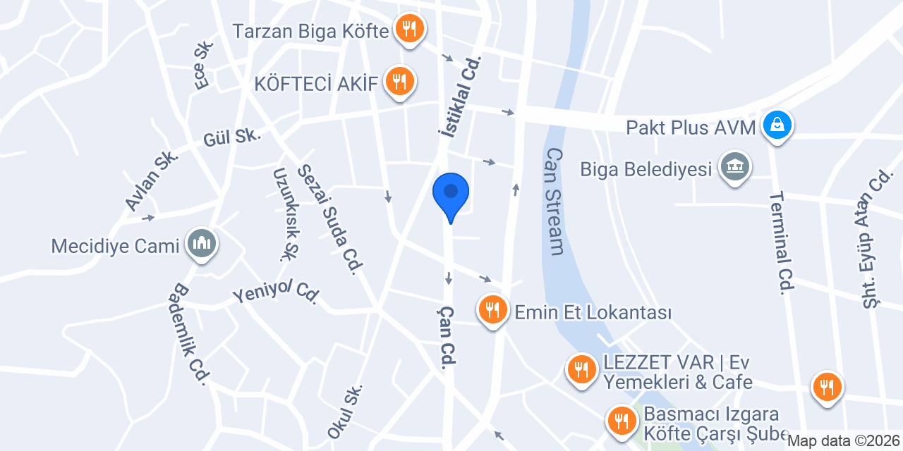 Girgin Eczanesi konumu