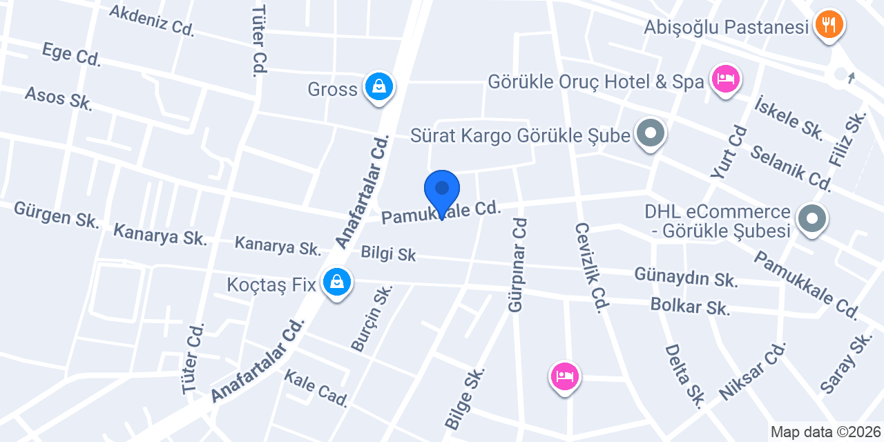 GÖRÜKLE TEKEL & MARKET konumu