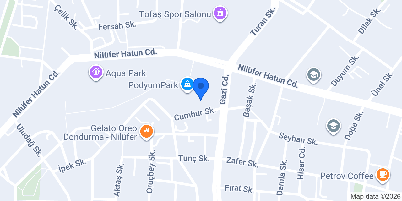 TAZE DÜKKAN PODYUMPARK konumu