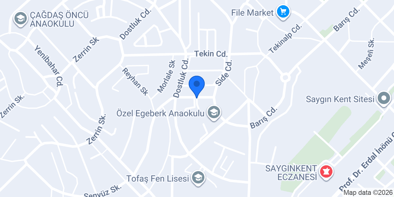 ÖZEL AŞA (Ayfer Şimşek Anaokulu) konumu