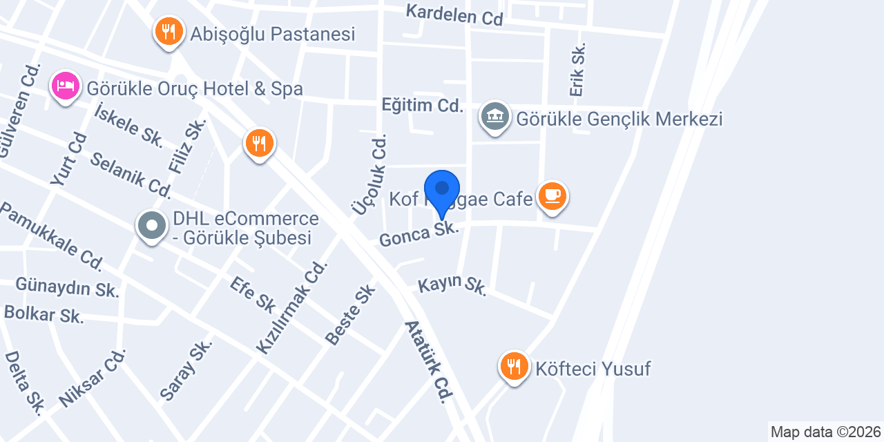 Görükle Özgür Cheff Dürüm Kafe konumu