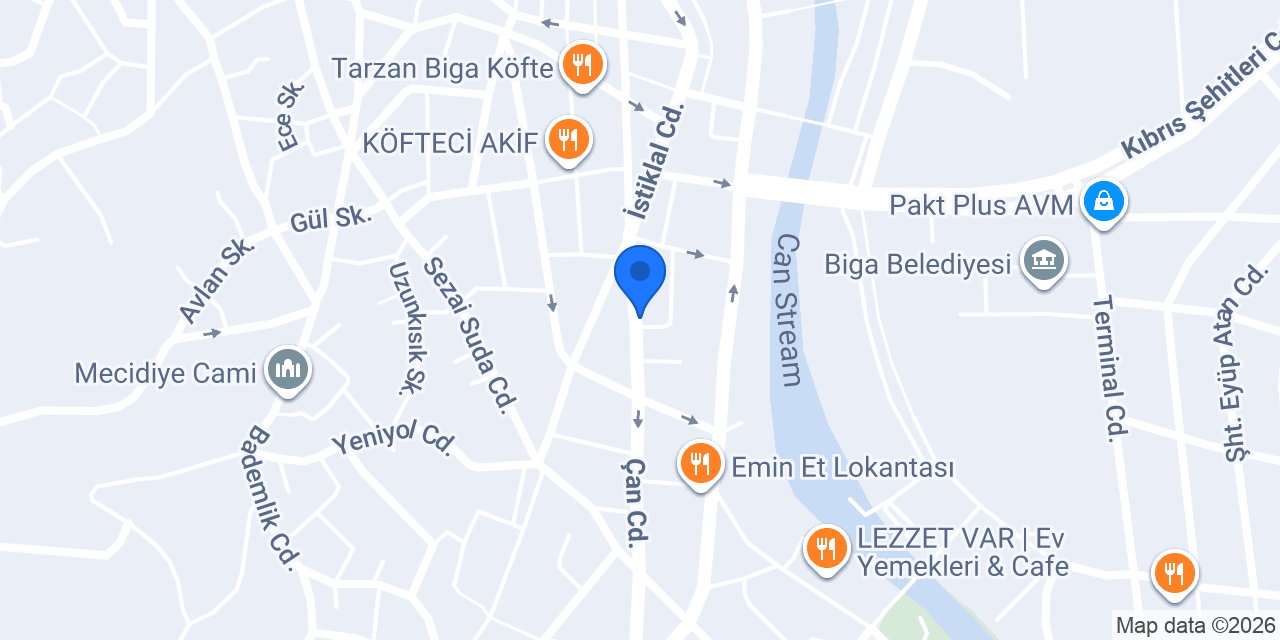 Cevher Eczanesi konumu