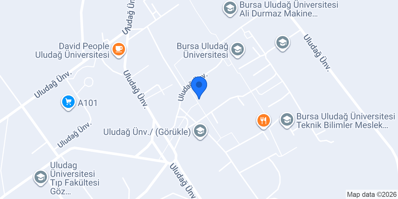 Bursa Uludağ Üniversitesi Erasmus Koordinatörlüğü konumu