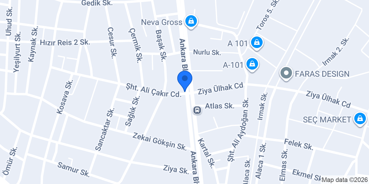 Moda Taksi konumu