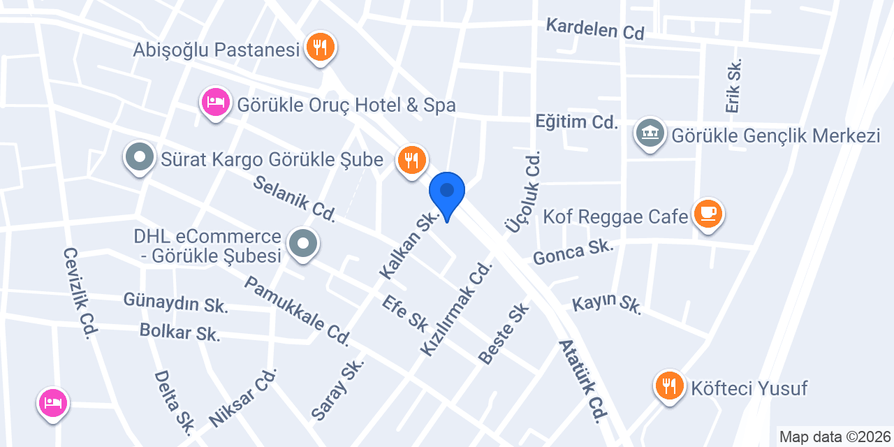 Broş Pasta Kafe konumu