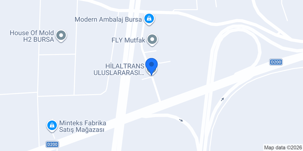 HİLALTRANS ULUSLARARASI NAKLİYAT VE TİC. A.Ş. konumu