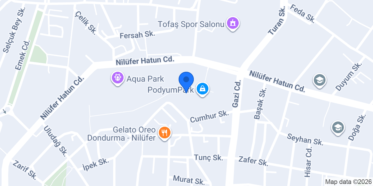 Ezgi Kitabevi PodyumPark konumu