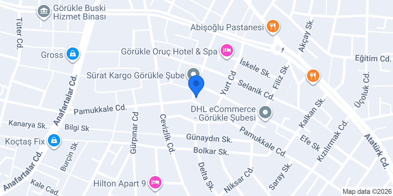 AKÇA Petshop ve akvaryum konumu