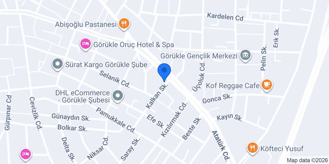Donas Döner - Bursa Görükle konumu