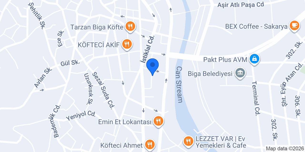 Eski Garaj Köftecisi konumu