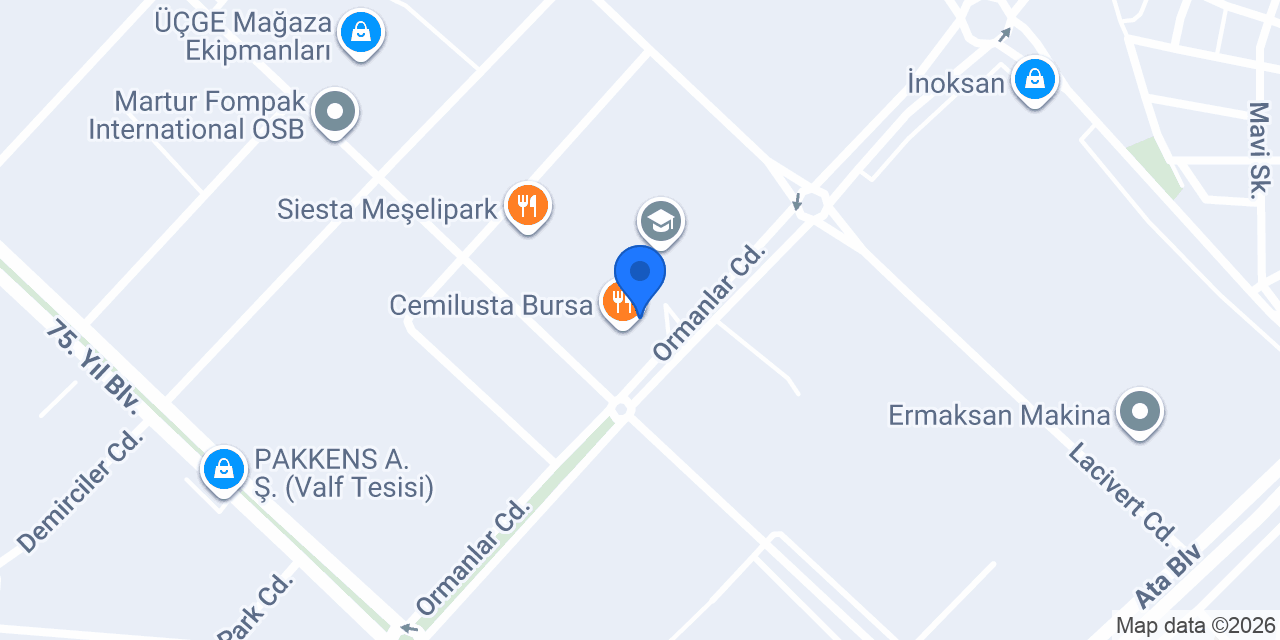 Cemilusta Bursa konumu
