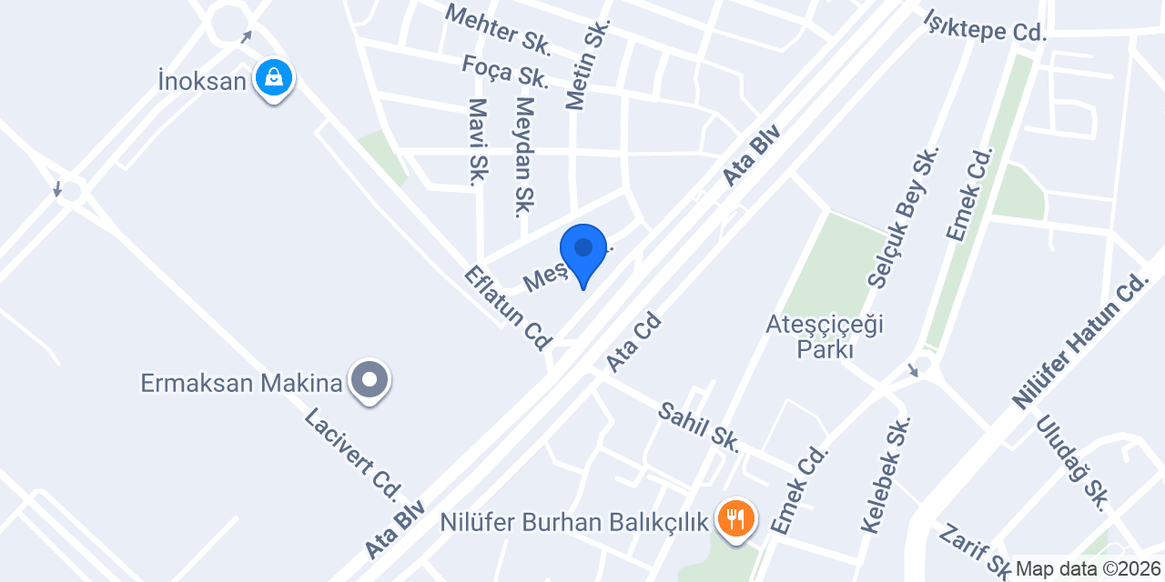 ECE OTOMOTİV BURSA konumu