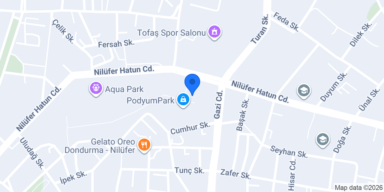 Kaptan Tattoo PodyumPark ( Piercing-Microblading ) konumu