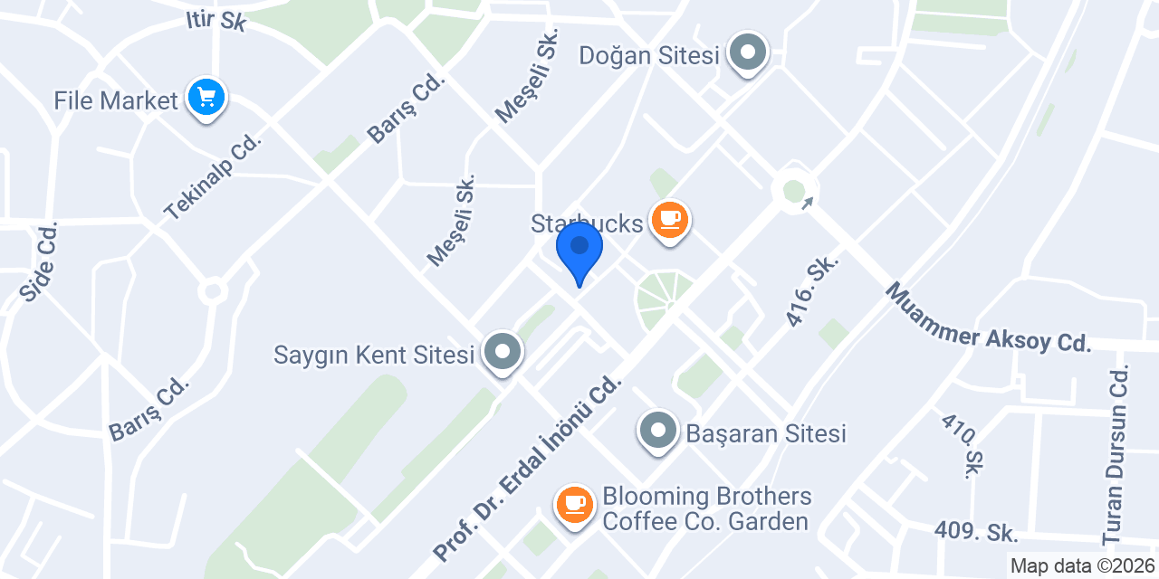 100.Yıl Aile Sağlığı Merkezi konumu