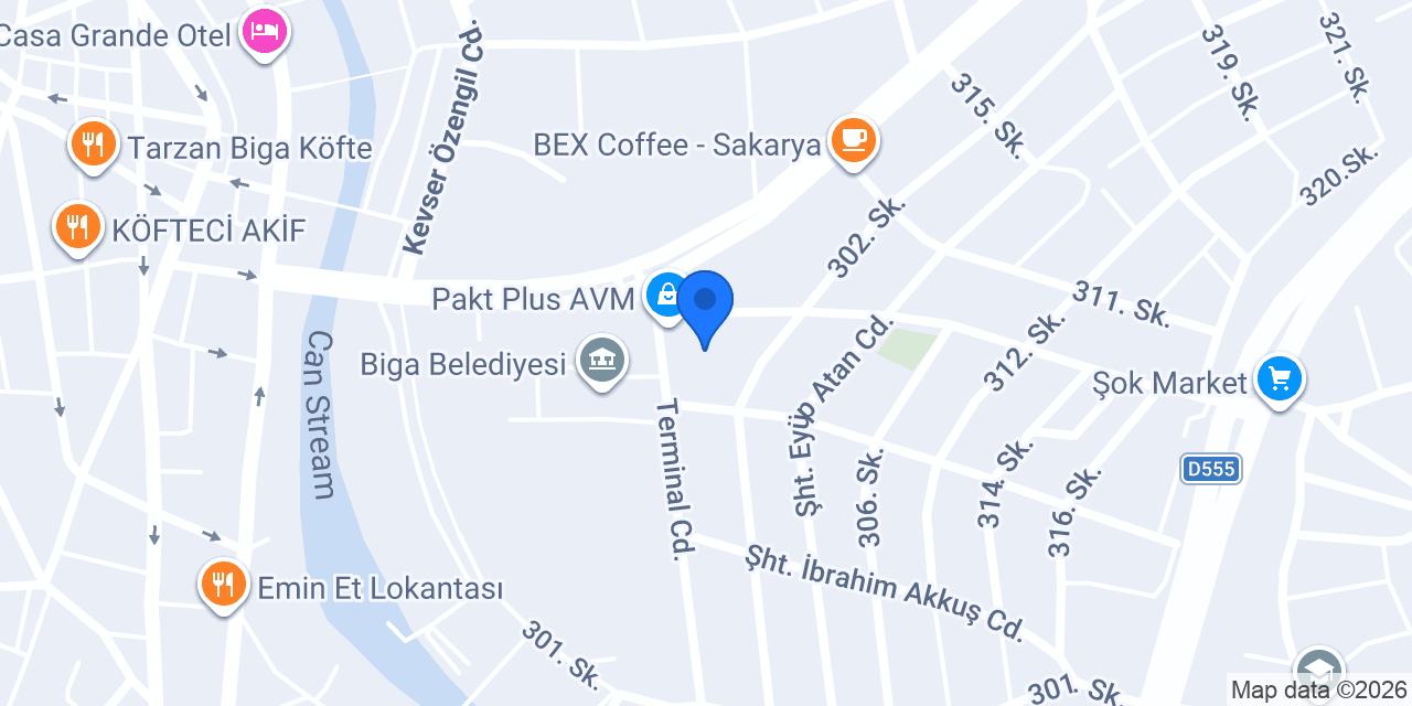 Sansiro Parfüm Biga konumu