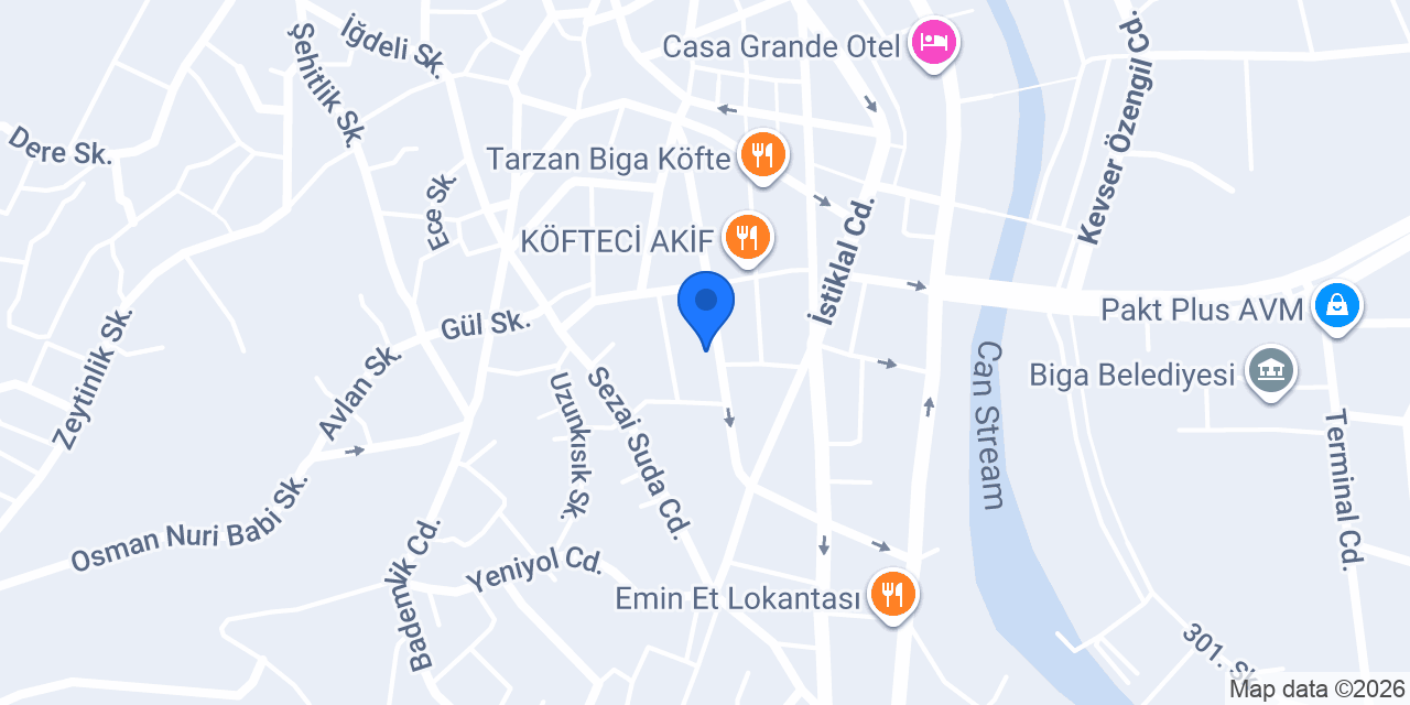 Biga Halıcım konumu