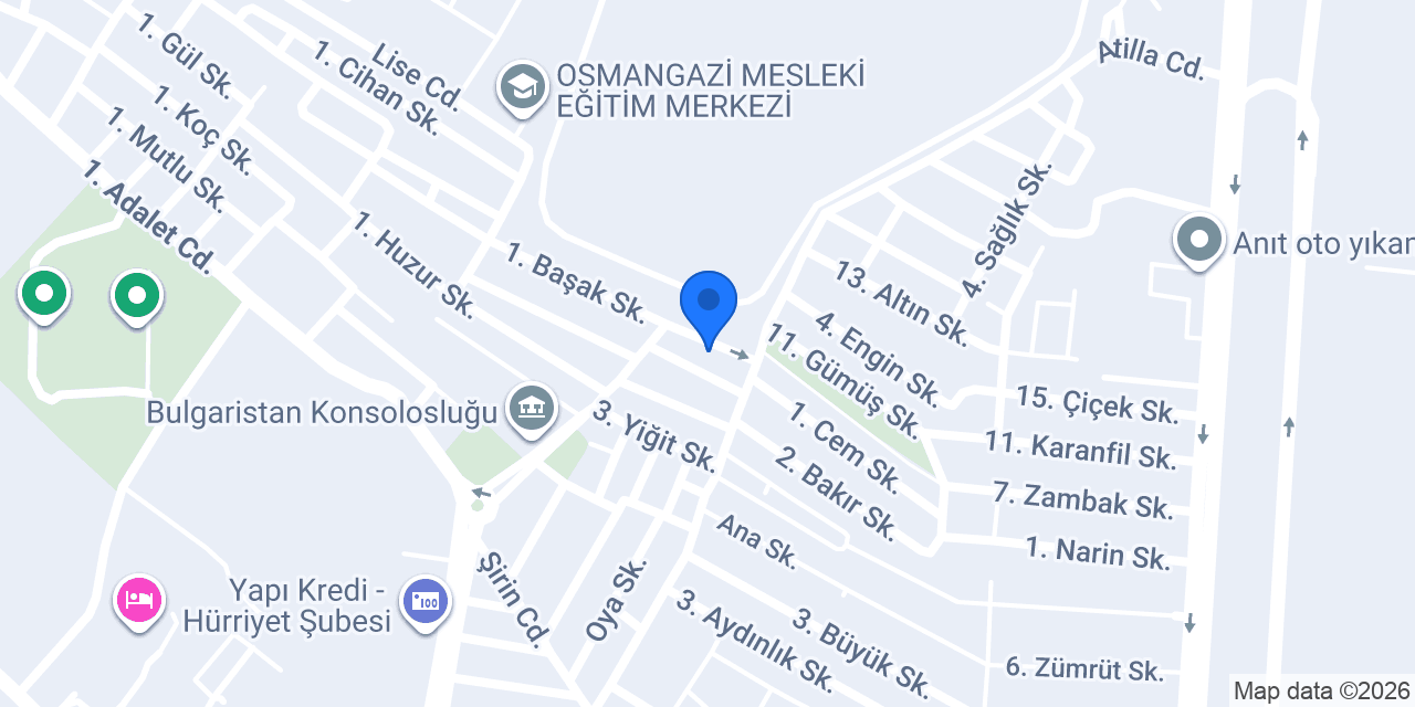 DAMAK YEMEK konumu