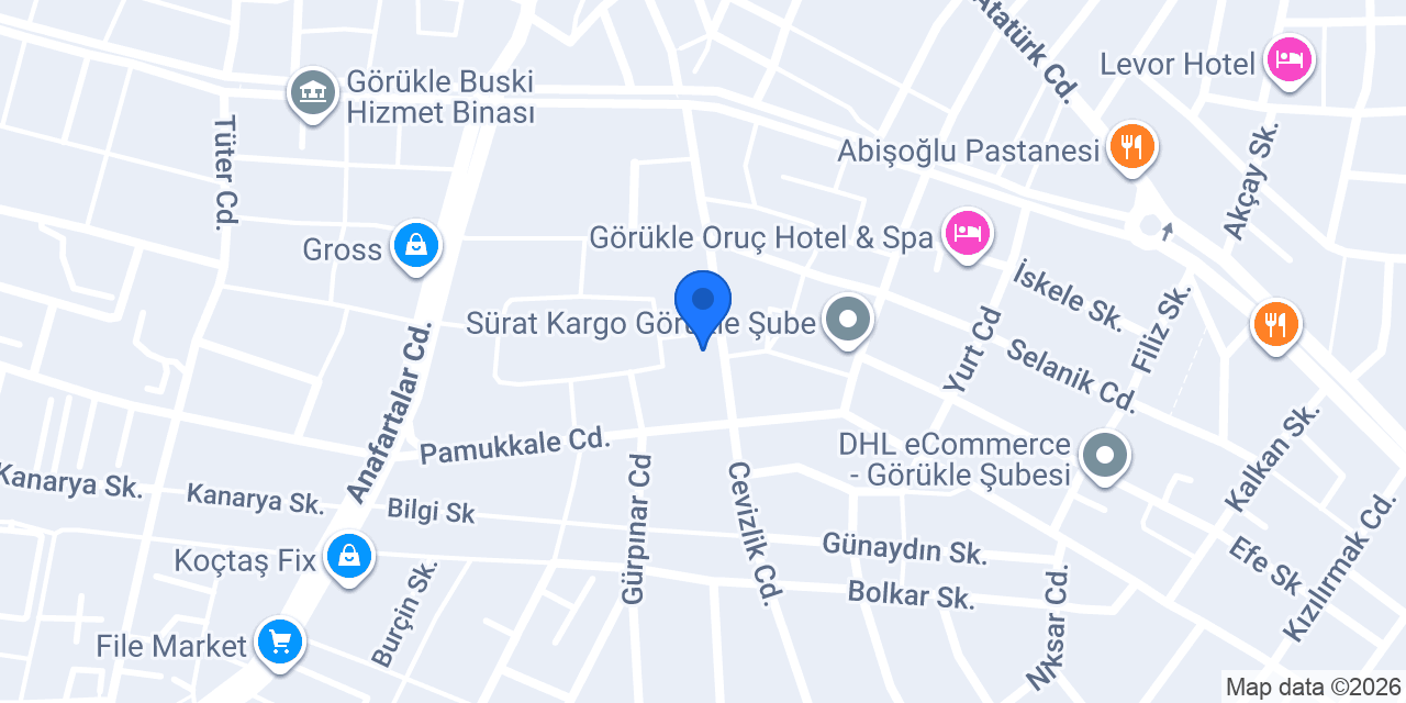 Bursa Görükle Pet Town Pet Kuaför konumu