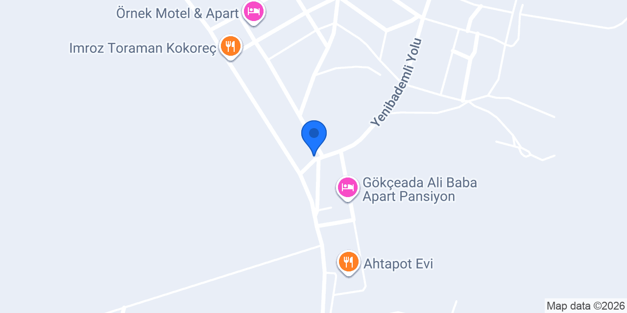 Gökçeada karavan&camping konumu