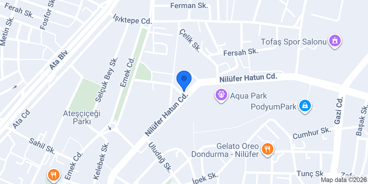 Çikolata Evim Nilüfer konumu