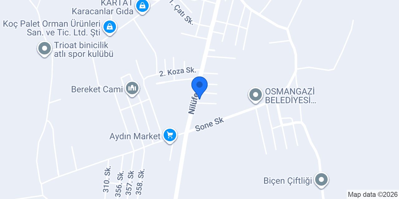 Atay Oto Lastik konumu