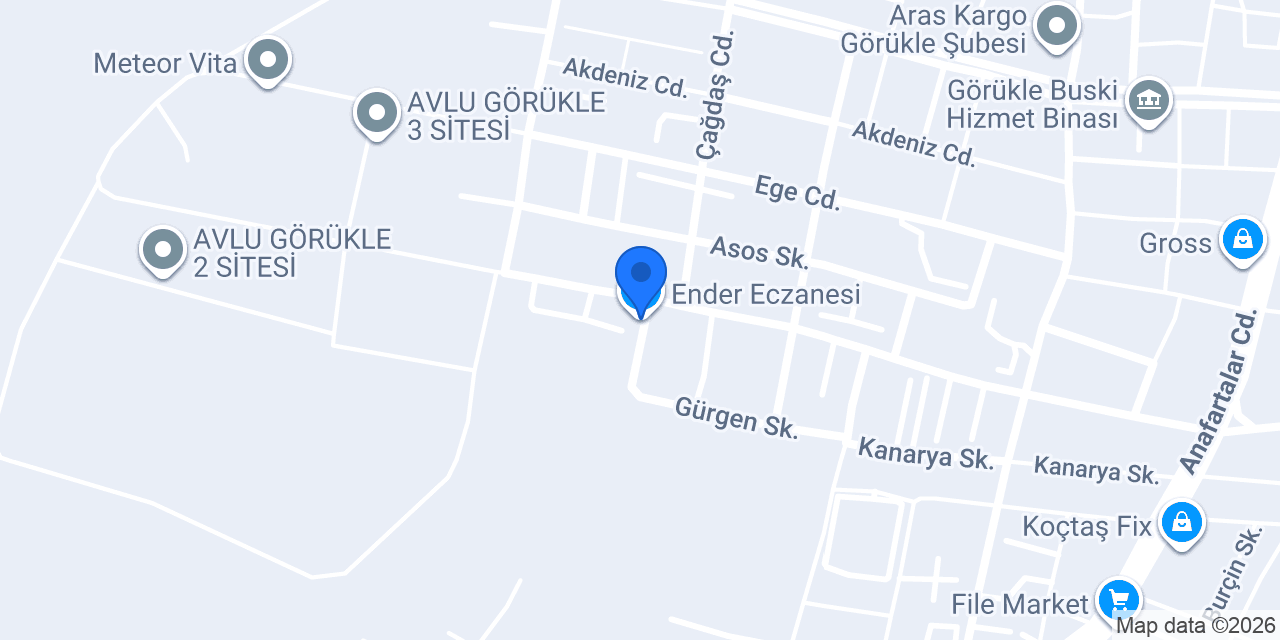 Ender Eczanesi konumu