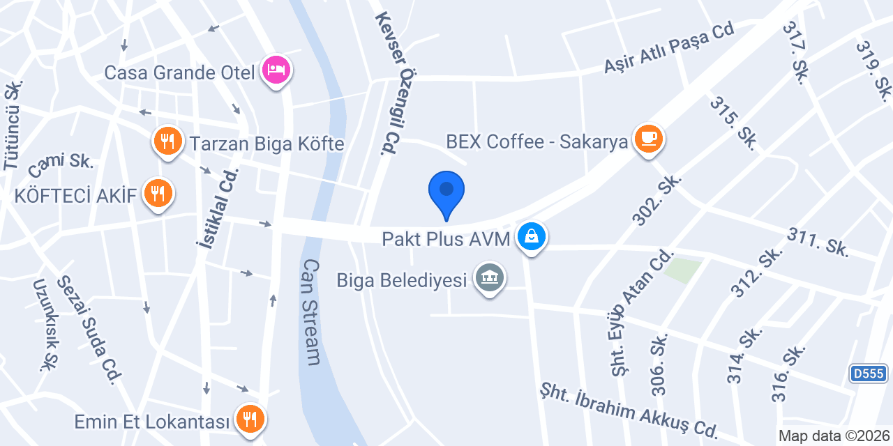 Sakarya İlkokulu konumu