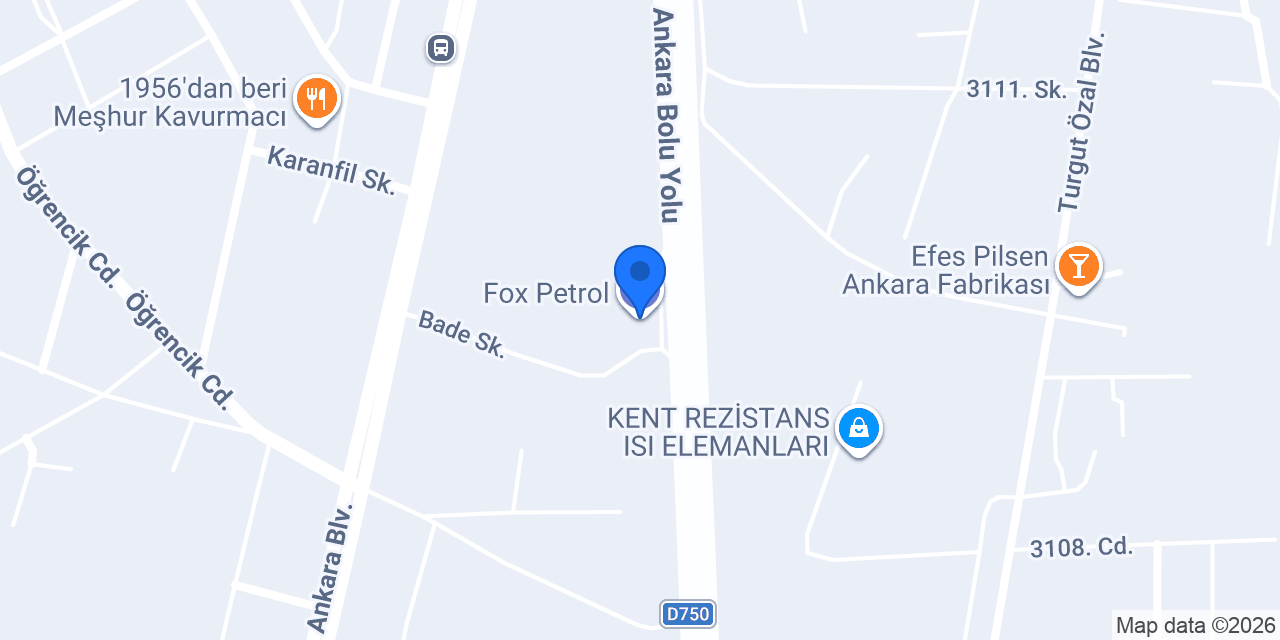 Fox Petrol konumu
