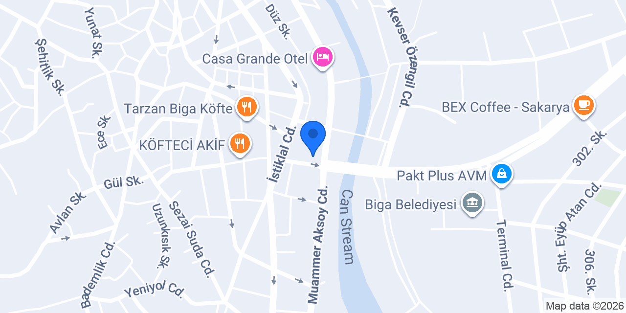 BİGA CESUR OTOMOTİV konumu