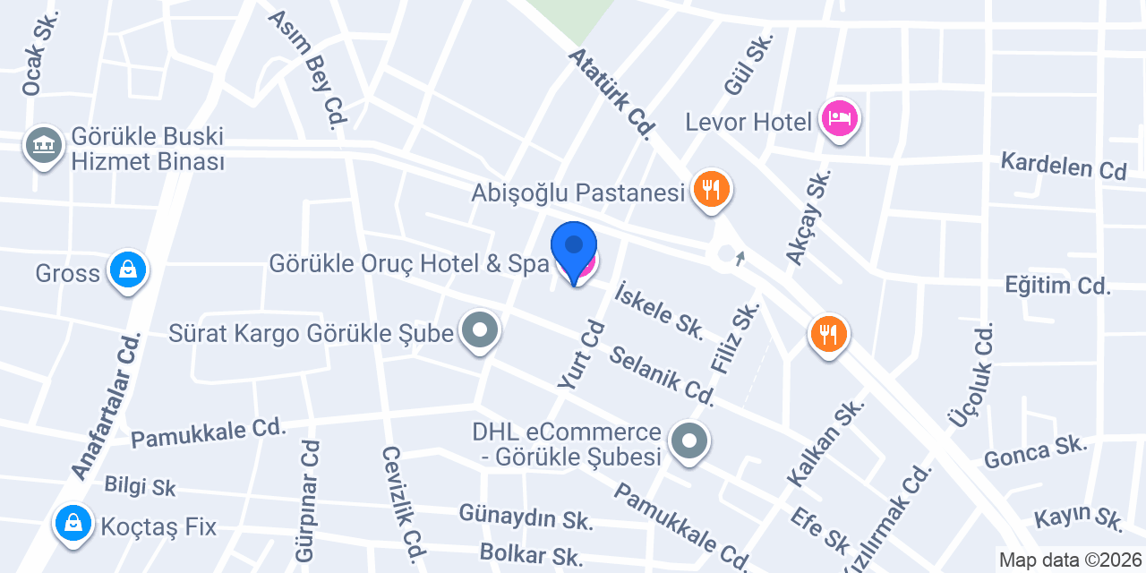 Görükle Oruç Hotel & Spa konumu