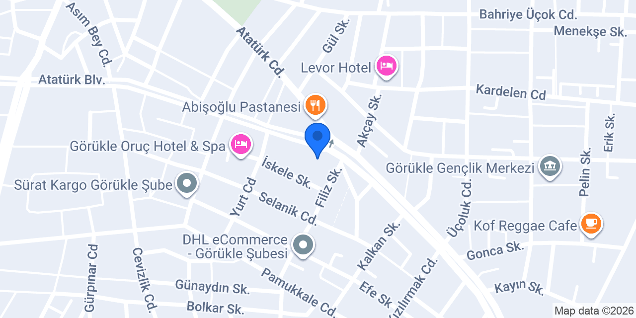 Görükle Dil Kursu London Language Academy konumu