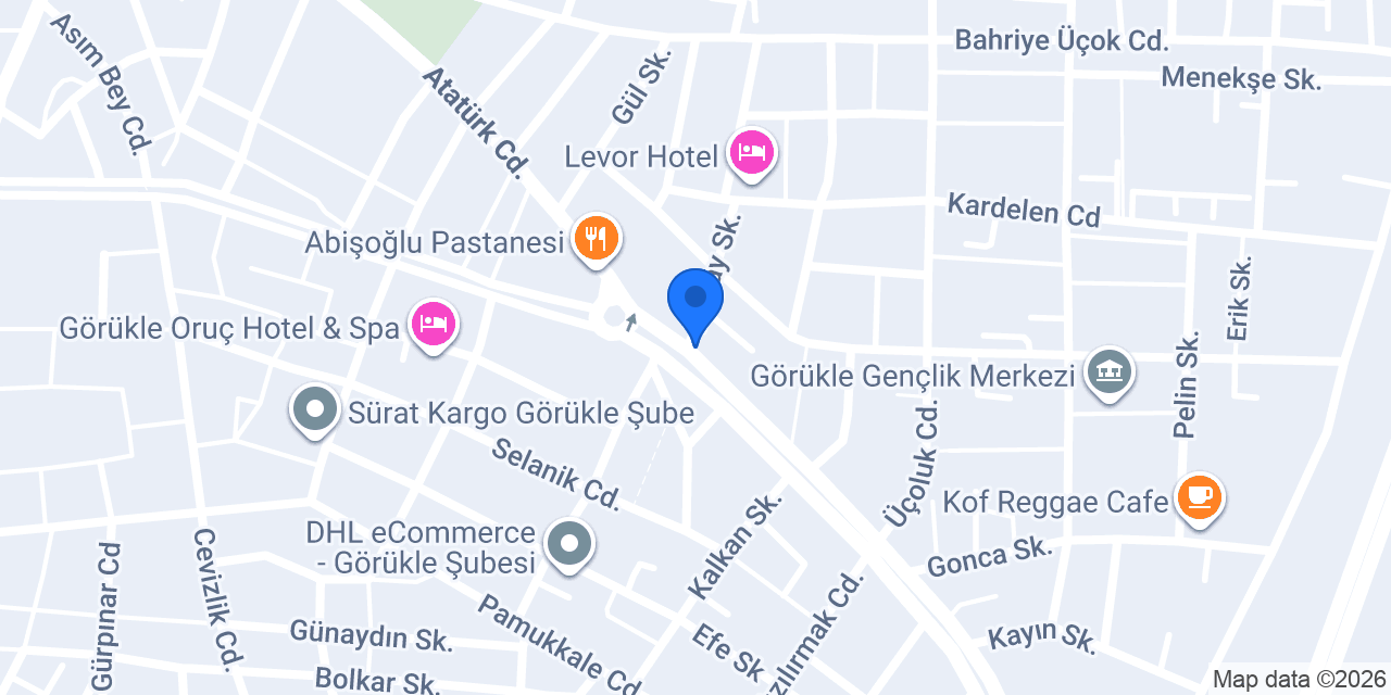 Bereket Döner - Bursa Nilüfer Görükle konumu