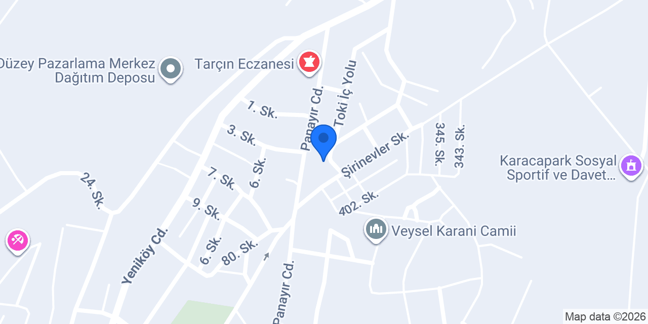 Karacabey 5 Nolu Hamidiye Aile Sağlığı Merkezi konumu